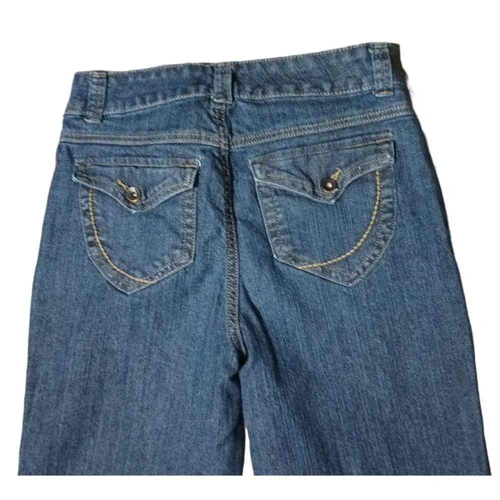 Nine West Jeans Womens Size 6 Straight Leg Blue Denim High Waist - Picture 7 of 15